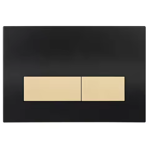 Dual Flush Button Plate Compatible with Geberit Sigma 01 20 30 UP300 & UP320 Series Black Panel with