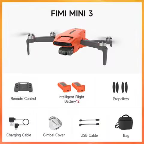 Newest FIMI MINI 3 Rescue Drone 8K Time-lapse Photography 4K/60fps Video 3-Axis Mechanical Gimbal Pr