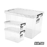 (JIJI.SG) BLASIUS Stackable Transparent Storage Box- Organizer / Container / Storage Box