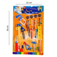 Engineer tool hammer pliers toy blister pack HT7820