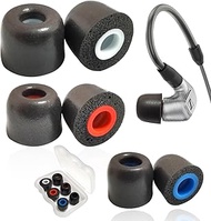 Luckvan Memory Foam Ear Tips for Sennheiser IE Earbuds Replacement Tips Noise Reduction for Sennheis