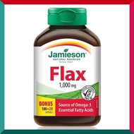 Jamieson - 有機亞麻籽油 (1000 毫克) 加量裝 200 粒 非轉基因 Omega 3奧米加 平行進口 (效期: 11/2027*)
