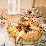 400Pcs Bamboo Fruit Sticks Wooden Toothpicks for Party Tapas Sandwich Canapes Appetiser Fruit Skewer