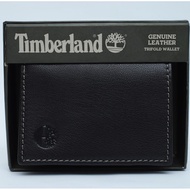 Original Timberland Black Trifold Leather Wallet New In Box