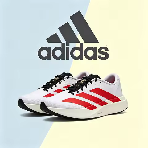 Adidas Men's Adizero EVO SL WOVEN M Red and White Colored Sports Running Shoes KK3675
