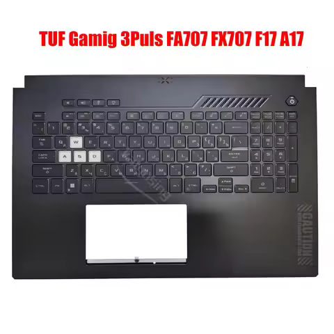 Rus Spanish Latin Palmrest Cover Topcase Keyboard for ASUS TUF Gamig 3Puls FA707 FX707 F17 A17 Palmr