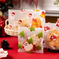 Christmas Cookie Ziplock Bag Snowflake Crumble Food Individual Baked Candy Packing Sugar Bag