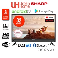 Sharp Android/Google Smart LED TV With Built-in Google Play ( 32" ) 2TC32BG1X / 2TC32GH3000X