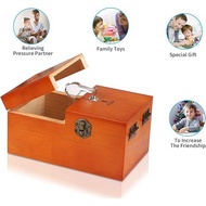 Useless Box with Surprises Wooden Useless Box Fully Assembled Toy for Adults and Children