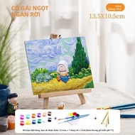 3D Trẻ Em Thạch Cao Tô Màu Điêu Khắc DIY Graffiti Nghệ Thuật Tranh Trang Trí Handmade Giảm Quà Tặng