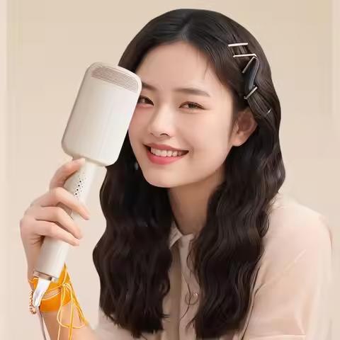 32mm Deep Wave Hair Curler Rotating Fast Heating Electric Hair Curling Iron Anti-Scald 4 Temperature