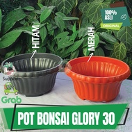 Pot Bunga Tanaman Bonsai Glory 25cm Bahan Plastik Tebal Premium Berkualitas Pot Bonsai Glory Warna M