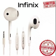 Infinix Note 30 Pro In-Ear Stereo Bass Earphones Infinix Smart 8 Pro/ Note 30 20, Hot 50i/40/30 Head