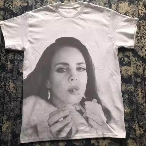 Lana Del Rey American Decadent Dream Cotton Short Sleeve T-shirt Casual Men Women Harajuku Retro T-s