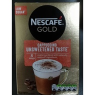 Exp Jun 2023 Nescafe Gold Cappuccino Unsweetened/ Decaf 8mugs