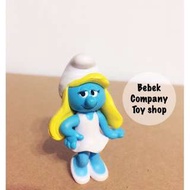 2008年 Peyo the smurfs 藍色小精靈 小美人 6cm 公仔 絕版玩具