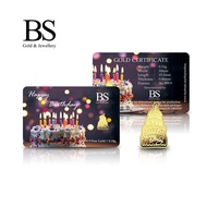 BS Jewellery Emas 999.9 Edisi Selamat Hari Jadi 0.10g - F34
