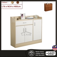 LEXIS Open Door Design Shoes Cabinet Shoes Rack Shoes Storage With One Drawer(L60 x W30 x H90cm & L7