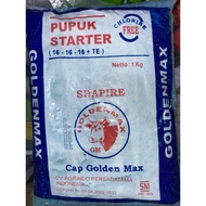 Golden Max 16-16-16 +TE NPK Starter Fertilizer 1kg Packaging | Pearl Fertilizer