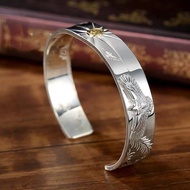 [Preferred] Takahashi Goro Style Bracelet Kikudijian Ray Ink Pad Double Eagle Flat Bracelet Men Wome