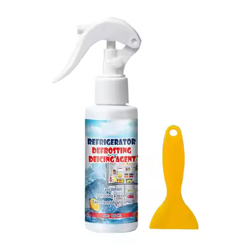 Fridge De-Icer Spray 120ml Ice Melting Agent Refrigerator Defrosting Deicer Cleaner For Home Kitchen