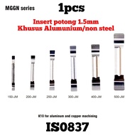 1pcs Aluminum cutting insert 1.5mm MGGN 150 - JM K10 DESKAR carbide suitable for Aluminum material f