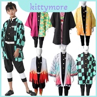 Emulate Demon The Slayer Character Kamado Nezuko With This Breathable Kimono For Kids Costume