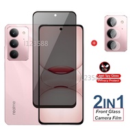 For Realme C75x 4G 2025 2 in1 Anti-spy Privacy Tempered Glass For Realme C75x RealmeC75x C75X C75 C 