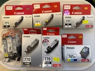 Canon Printer 770, 771, 741XL原廠墨