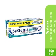 SYSTEMA Deep Clean Whitening Toothpaste (130g x2) - Toothpaste, Whitening Toothpaste (牙膏） HTM Pharma