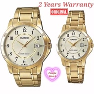 [2YEARS WARRANTY] Original Casio MTP-V004G-9B & LTP-V004G-9B Men Watch / Ladies Watch / Couple Watch