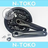 Gir Gear Crank Crankset Sepeda Alloy Shimano Altus HT2 Hollowtech2 MT210 40T 30T 22T Murah Ori Origi