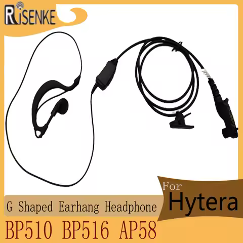 G Shaped Earpiece for Hytera BP510, BP516, AP58 Radio Walkie Talkie, Headset, Headphone Accessories