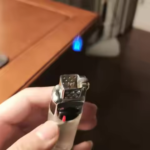 Floating Flame Lighter Creative Ghost Fire Unusual Lighters Refillable Butane Nylon Visible Gas Wind
