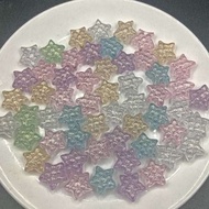 250gram-C-TRANSPARENT GLITTERY BEADS CHARMS FOR MAKING DIY ACCESSORIES