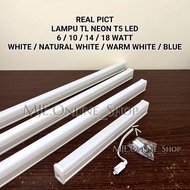 T5 LED NEON TL LAMP 6W/10W/14W/18W WHITE/ / natural WHITE WARM WHITE/ BLUE/
