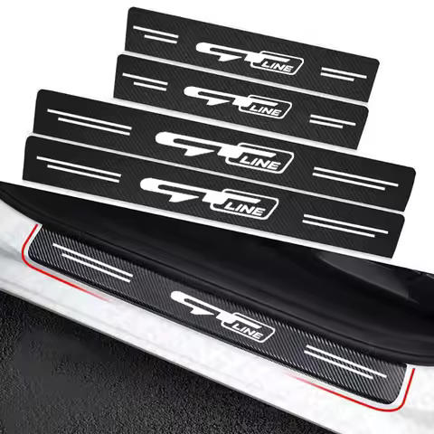 Car Door Sill Stickers Accessories For KIA GT LINE K2 Sportage Stinger Sorento Ceed soul sorento VEN