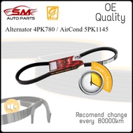 Gaido Fan Belt - Proton Wira 1.6 ( Alternator 4PK780 / AirCond 5PK1145 ) Tali Kipas Kereta