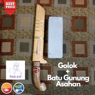 2 in 1 Golok Dan Batu Asah Gunung - Golok SFN baja kecil/golok murah/bagus/tajam kokoh/ Golok SERBAG