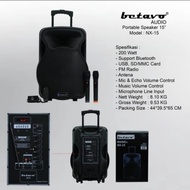 TERMURAH SPEAKER PORTABLE 15 INCH BETAVO NX 15 BETAVO KODE 1299