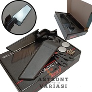 Winglet Stealth Mirror MSX Mirror Large Glass Universal Cbr 150r Ninja 250 Fi Cbr250rr R15 R25 R15v3 Nmax