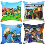 4pcs Pixel Pattern Alum Pillowcase - Size 17.71 X 17.71 Inches. Pixel Game Style Pillowcase. Miner P