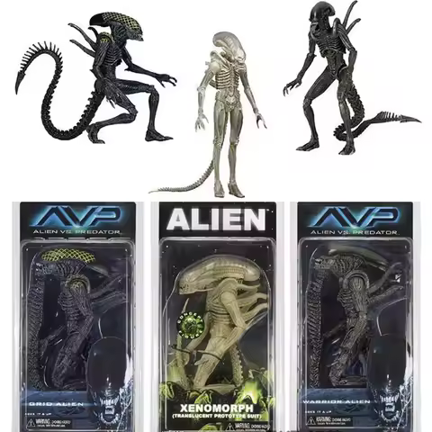 NECA Alien Vs. Predator Alien Dog AVP PVC Action Figures Kids Toys New Year's Christmas Gift 18cm