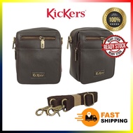 KICKERS ORIGINAL COW LEATHER 2 IN 1 SLING POUCH WAIST BAG CROSSBODY BEG LELAKI KULIT ORIGINAL LEMBU 