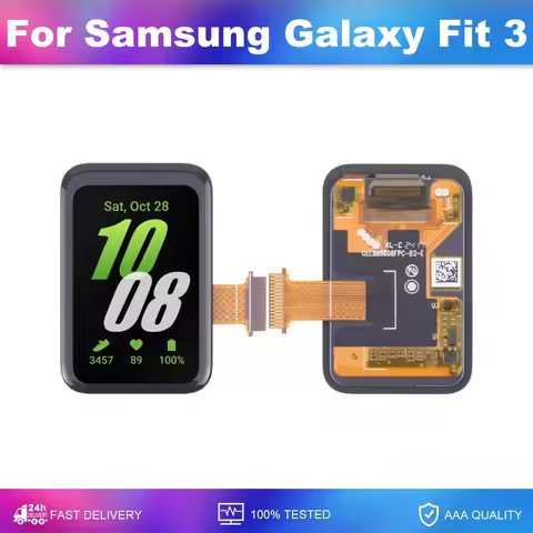 1.60'' Original AMOLED For Samsung Galaxy Fit 3 SM-R390 R390 LCD Display Touch Screen Digitizer Asse