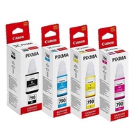 (พร้อมกล่อง box)หมึกเติม แคนนอน Canon GI-790 หมึกเติม /G1010/G2010/G3010/G4010/ เข้ม ใส 1 ชุด 4 สี ร