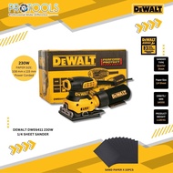 DEWALT DWE6411-B1( DWE6411 ) 230W 1/4 Sheet Palm Grip Sander/ Orbit Sander