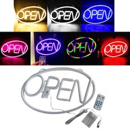 OPEN LED Neon Light Sign Night Light Beer Club Pub Gift Lamp Bar Game Room