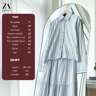 ZOE ARISAH Alura Blouse Set Skirt Airport Outfit Oversized Kemeja Women Muslimah Wanita Plus Size Ba