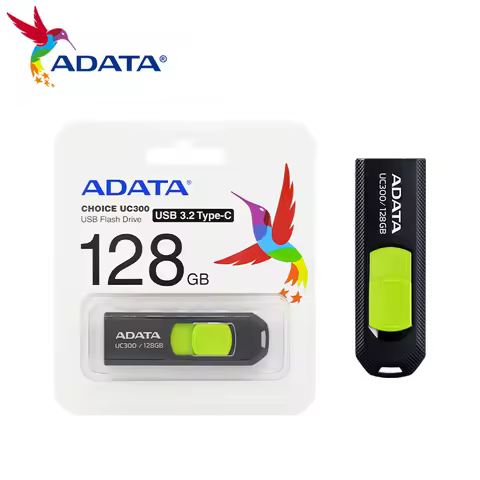 ADATA UC300 USB Flash Drive 32GB 128GB 256GB USB 3.2 Type C Pen Drive Memory Stick Pendrive for Type